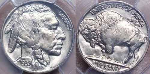 1937 Buffalo Nickel PCGS MS66