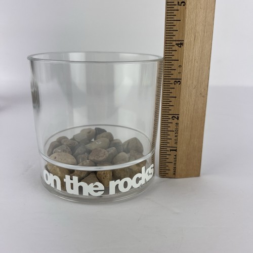 Vtg Cocktail Glasses ON THE ROCKS Acrylic Set 4 Howw z3q - Picture 12 of 14