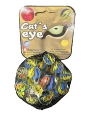Cat’s Eye Mega Marbles Net Bag 24 Players 1 Shooter Retired Set (2004-2006)