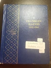 1948 - 1963 COMPLETE SET 35 BEN FRANKLIN 90% SILVER HALF DOLLARS COLLECTION...