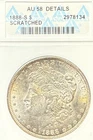 1888 S $1 MORGAN SILVER DOLLAR ANACS AU 58 DETAILS NO RESERVE
