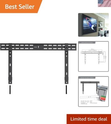 Ultra Slim Fixed TV Wall Mount for 37-70 Inch Screens   Low Profile Design