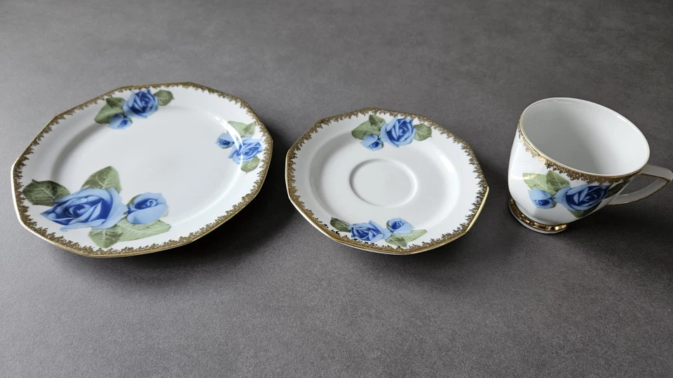 WINTERLING MARKTLEUTHEN Sammeltasse Sammelgedeck Gedeck 9tlg Rosen Goldrand NEU - Bild 2 von 4