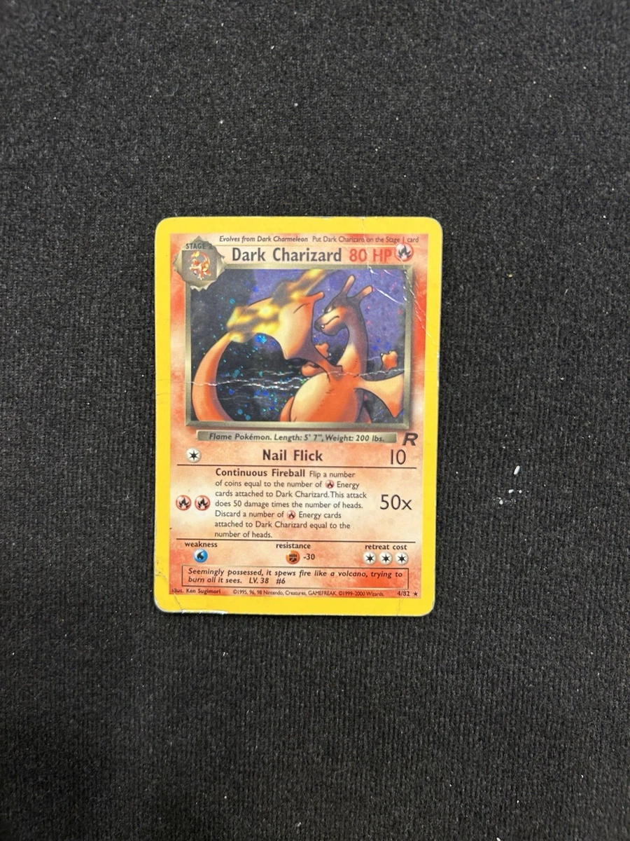 Darkness Charizard Pokémon TCG Team Rocket Individual Collectible