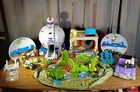 Vintage Teenage Mutant Ninja Turtles TMNT Lot Of 7 Figures 5.5 Vehicles & A Lair