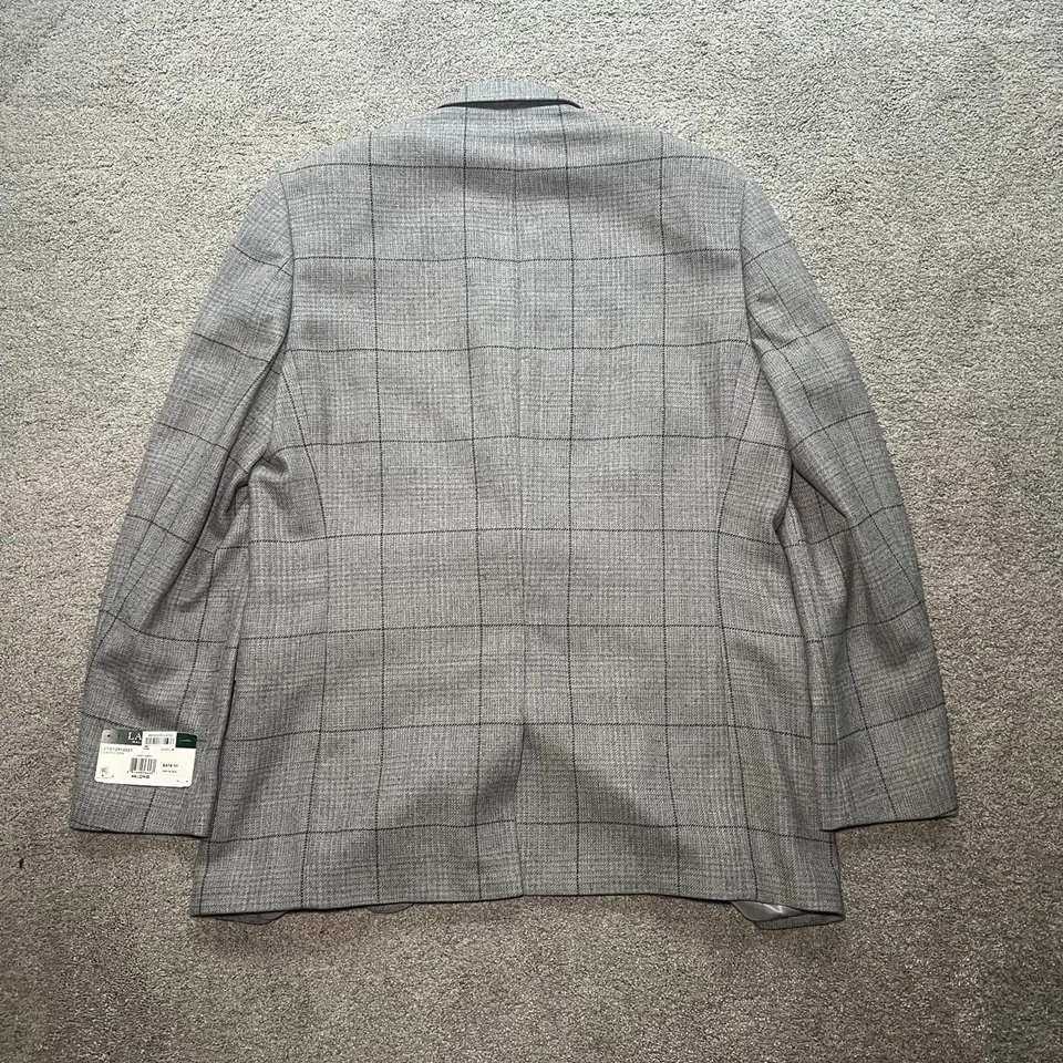 NWT Lauren Ralph Lauren Men's UltraFlex Lexington Blazer Gray Size 44L   - Image 2 of 4