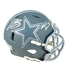 Daron Bland and Trevon Diggs Signed Dallas Cowboys Slate Alternate Speed Mini Fo