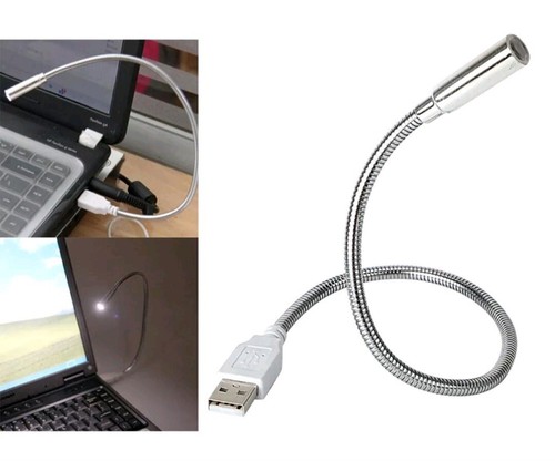 LED Mini 14" Light Lamp For Computer Notebook Laptop PC Reading Flexible Bright - Afbeelding 2 van 9