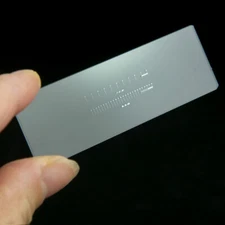 Multifunctional Micrometer Graticule Calibration Slide Microscope Reticle Ruler