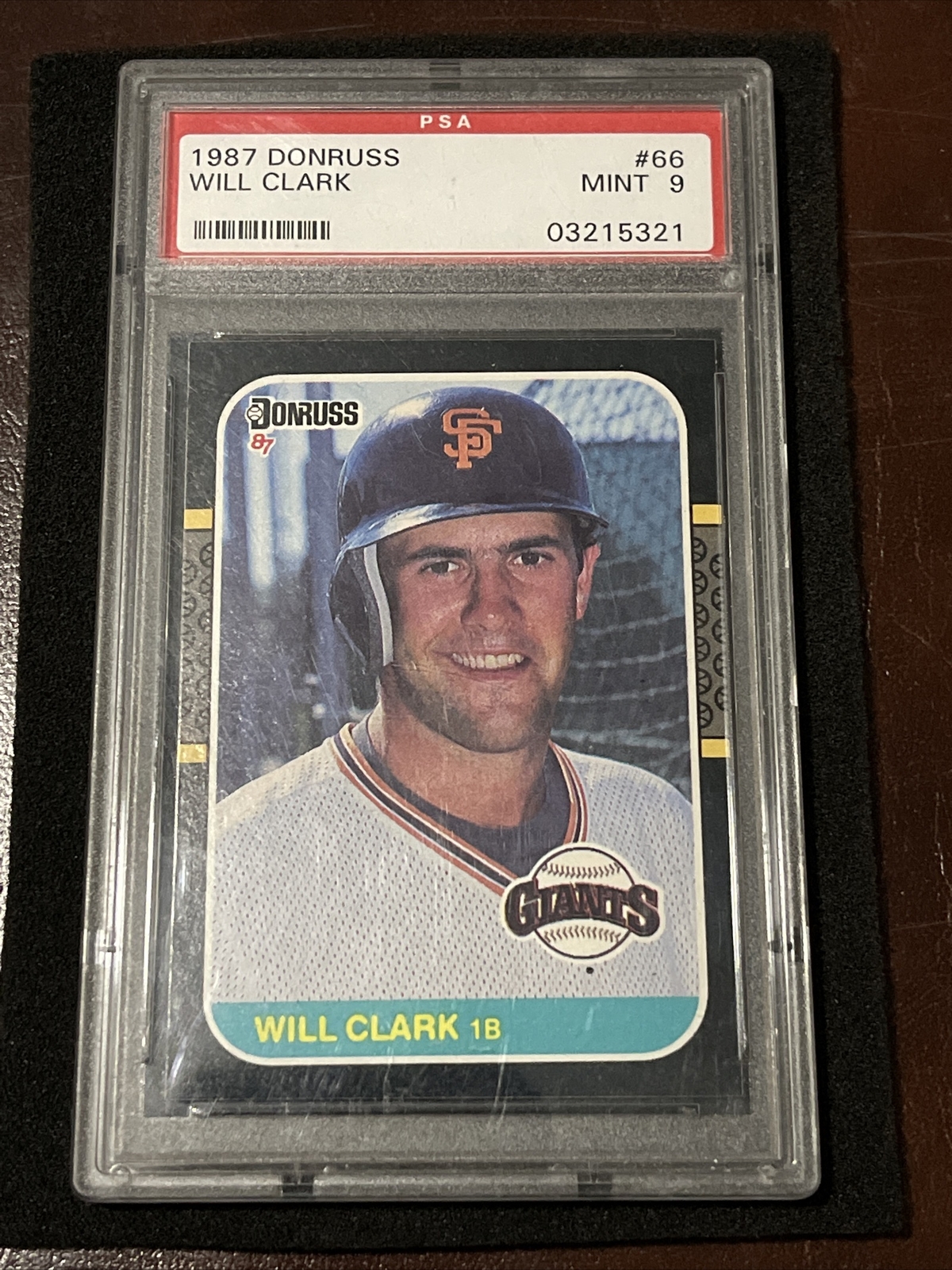1987 Donruss Baseball WILL CLARK ROOKIE RC, MINT PSA 9, San Fran Giants LEGEND