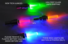 1 (ONE) Valve Stem LED CAP for Bike Bicycle Car Motorcycle Wheel tire Light lamp