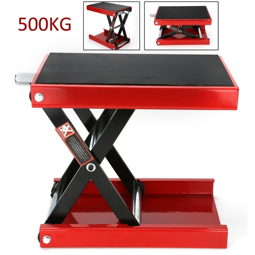 Motorcycle Center Scissor Lift Jack1100lbs/500kg, Motorbike Stand, Steel Repair - Picture 11 of 12