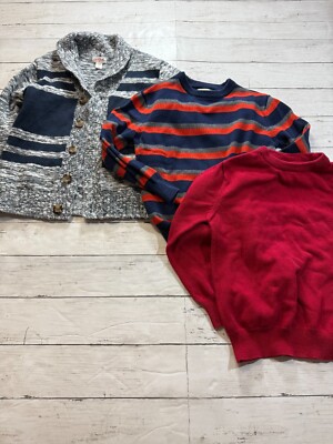 Cherokee, Cat & Jack Boys Multicolor Long Sleeve Sweater 3 Piece Set Size S(6/7)