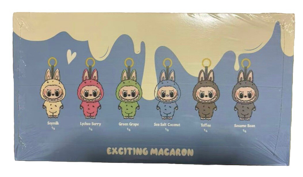 Popmart THE MONSTERS Macaron Labubu 1個 POP NOW:THE MONSTERS - Tasty Macarons Vinyl Face Blind Box