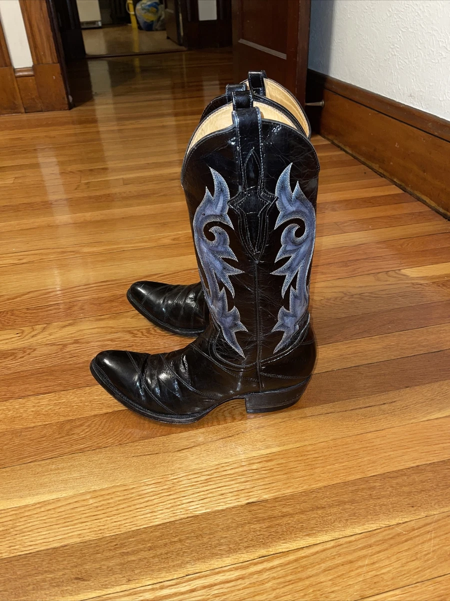 Blue and orange cowboy boots 2025