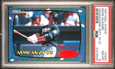 1997 Collector's Choice Mark McGwire #CG24 (CRASH) PSA 8 NM - MINT (RARE: Pop 2)