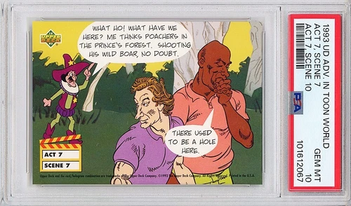 1993 -MICHAEL JORDAN/WAYNE GRETZKY- PSA 10 UD TOON WORLD POP 14 Basketball Card