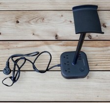 Headphone Stand with power strip Black Game-Note New