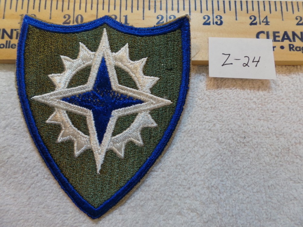 WW2 16th Corps Patch with Minor Flaws - Rare Z-24 Variation