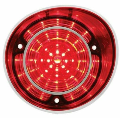 United Pacific RH LED Tail Light W/ Stainless Steel Trim 1971 Chevelle SS/Malibu