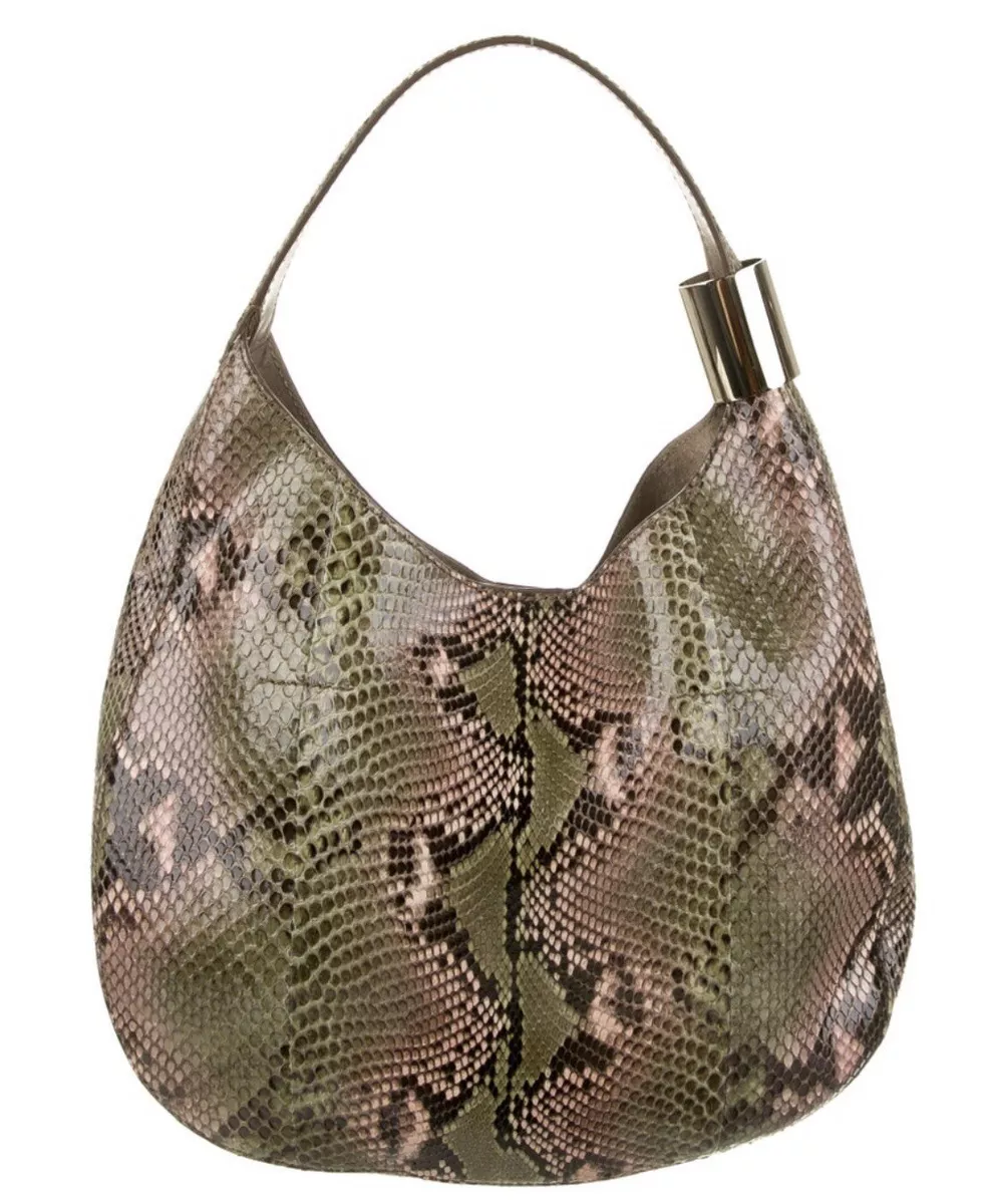 2995 NWOT JIMMY CHOO PYTHON SNAKESKIN STEVIE HOBO BAG eBay