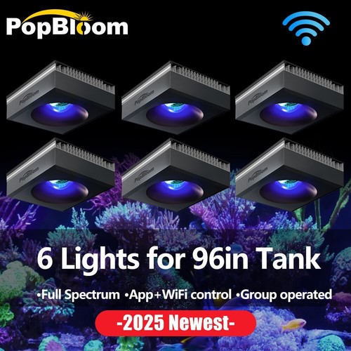 PopBloom Marine Aquarium Light LED RL90 WiFi Lamp for Saltwater Reef Coral Tank - Picture 17 of 17