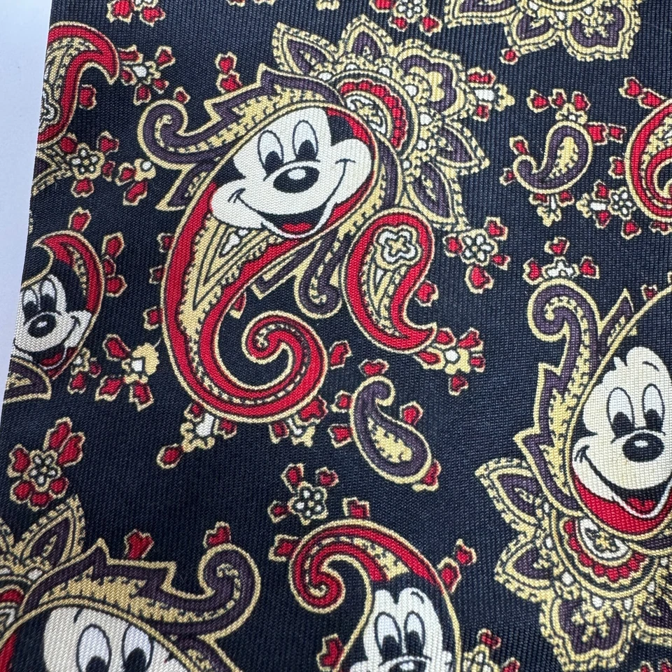 Conjunto de 3 gravatas masculinas de seda Disney Balancine & Originals Mickey Mouse Paisley - Imagem 2 de 4