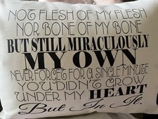 Adoption creed pillow