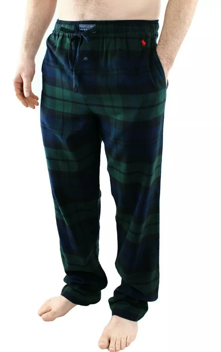 Polo Ralph Lauren Men's Pajama Pant Flannel Plaid Relaxed Fit Sleepwear  P65757