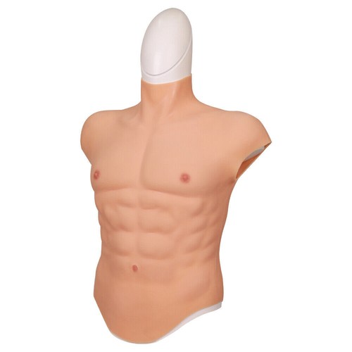 Seno in silicone leggero Muscle Belly Macho Man versione collare alto cosplay - Picture 3 of 16