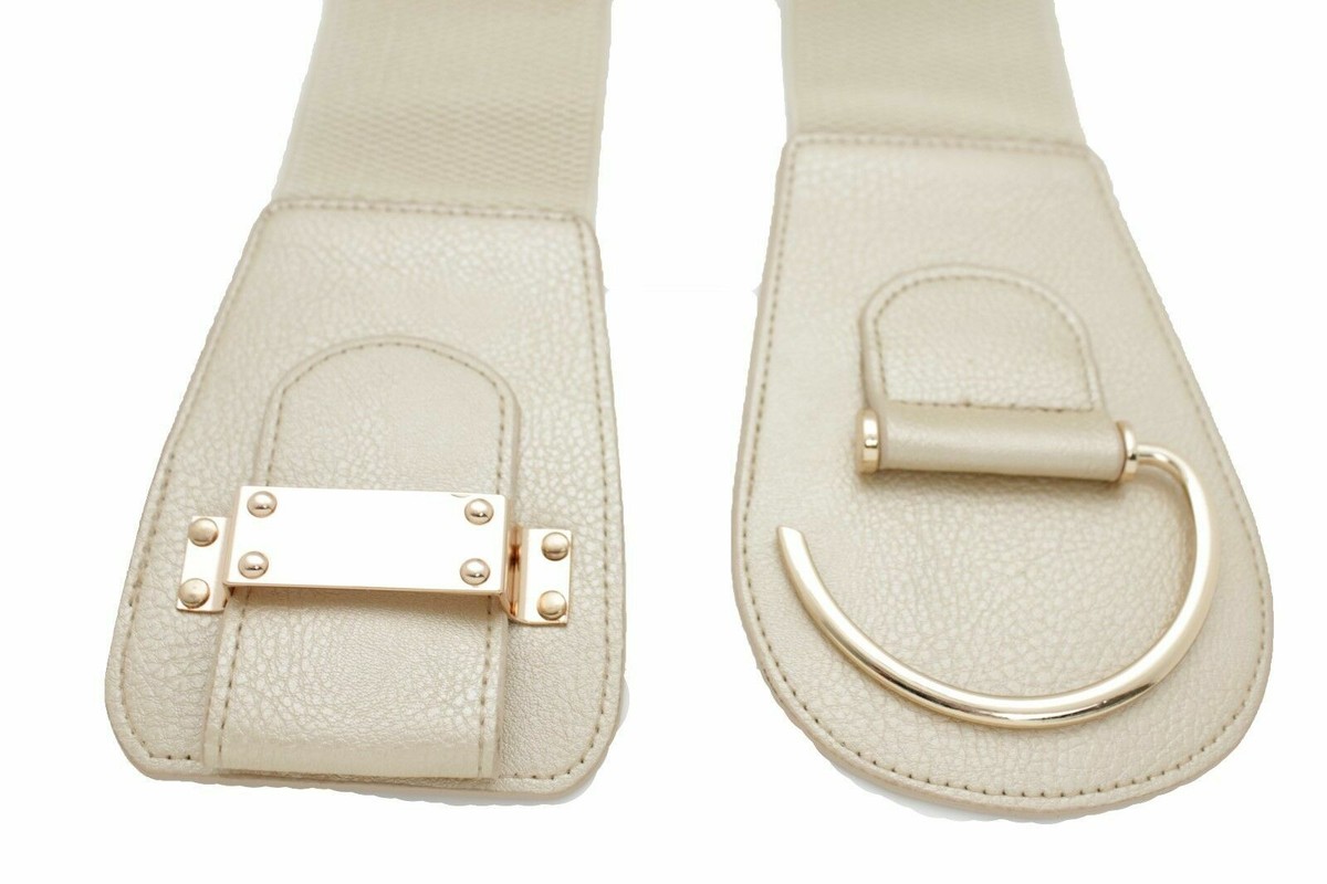 Finesse La Model Elegant Gold and Cream Women\'s Belt Cream Belt main image 4