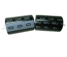 10pcs ROE 1000uF 25V 105C EKR Radial Trimmed Leads Electrolytic Capacitors