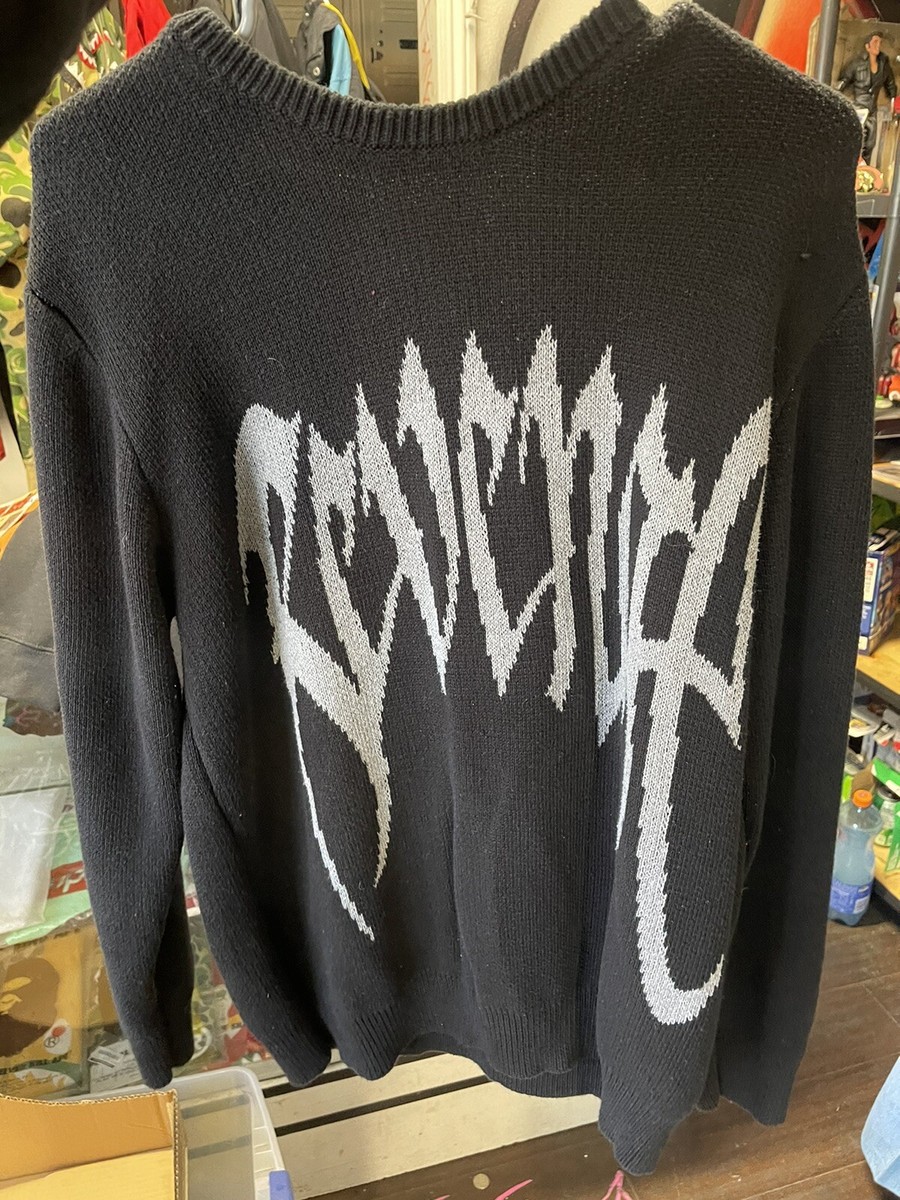 Revenge Black Knit Sweater Size LARGE | eBay