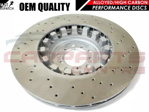 FOR BMW M4 REAR SLOTTED DRILLED BRAKE DISCS TEXTAR OEM PADS WIRE SENSOR 370mm - Picture 4 of 4