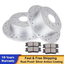 11.06" Rear Rotors Brake Pads for 2013-2017 ES300h ES350 Avalon Camry Brakes Kit