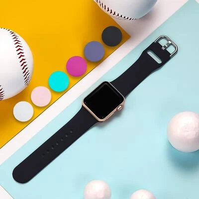 Armband Für Apple Watch 38 40 42 44mm Series 1 2 3 4 5 Silikon Sport Band iWatch