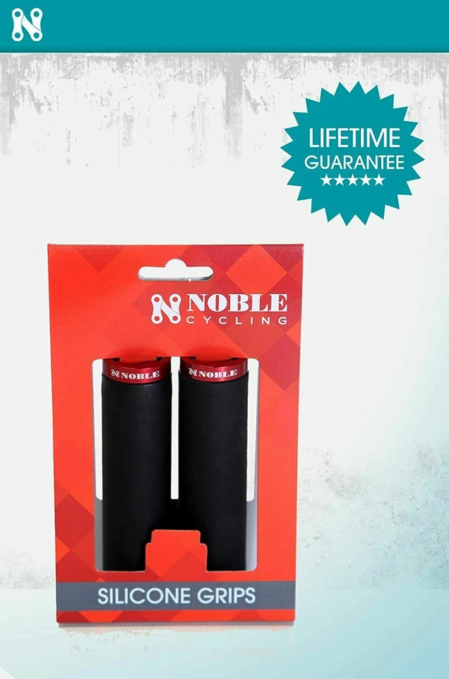 ATV Lock On Grips | MTB Lock-On Handlebar Grips - Red and Black - Image 3 of 4