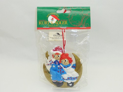 Ann and Andy Kurt S Adler Raggedy Ann ORNAMENTI NATALIZI come nuovi! Vintage - Foto 3 di 7