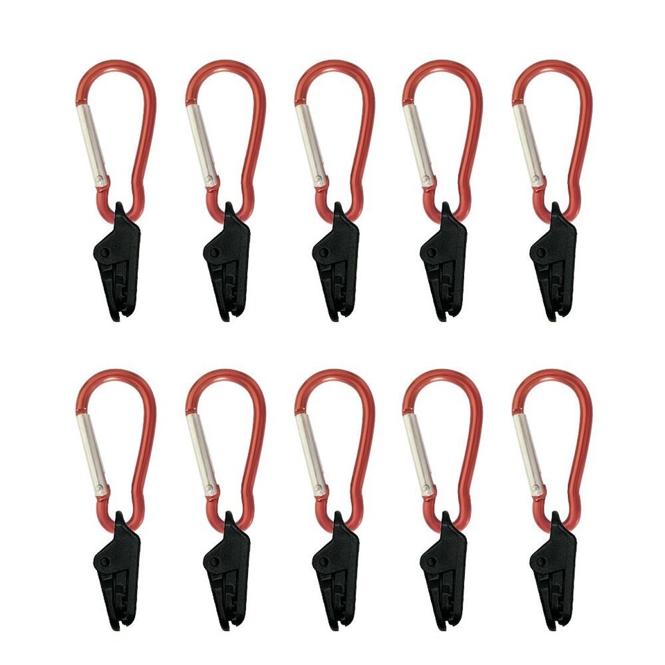 10pcs Tighten Lock Tarp Clips Clips Tent Snaps for Outdoor Camping eBay