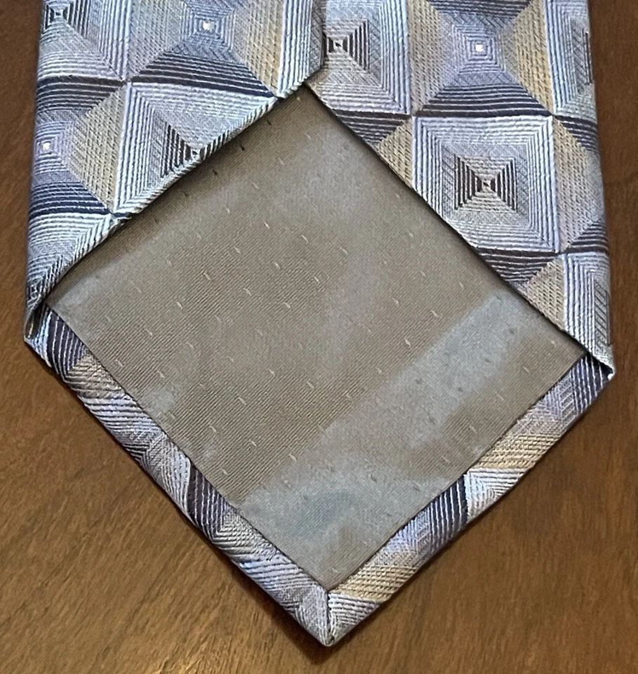 Corbata Fratelli Moda Azul 100% Seda Hombre Hecha en Italia Foto 2 de 4