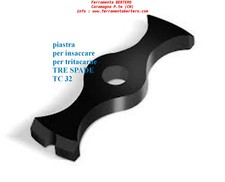PIASTRA PER INSACCARE PER TRITACARNE TRE SPADE TC 32 