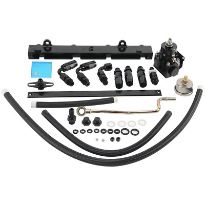 ANNX K Series Tucked K Swap Fuel Line System Kit For K20 K24 DC2 EG EK Integra – Red/Black