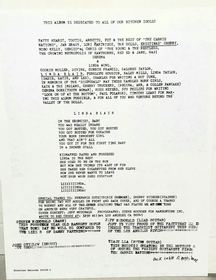 Пластинка виниловая REDD KROSS Born Innocent полупрозрачная фиолетовая очень хорошее состояние+ 2005 Frontier 310181 - Изображение 4 из 4