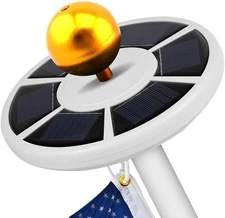 Flag Pole Light Solar Powered 26 LED, Waterproof Flag Pole Solar Light, Solar Fl