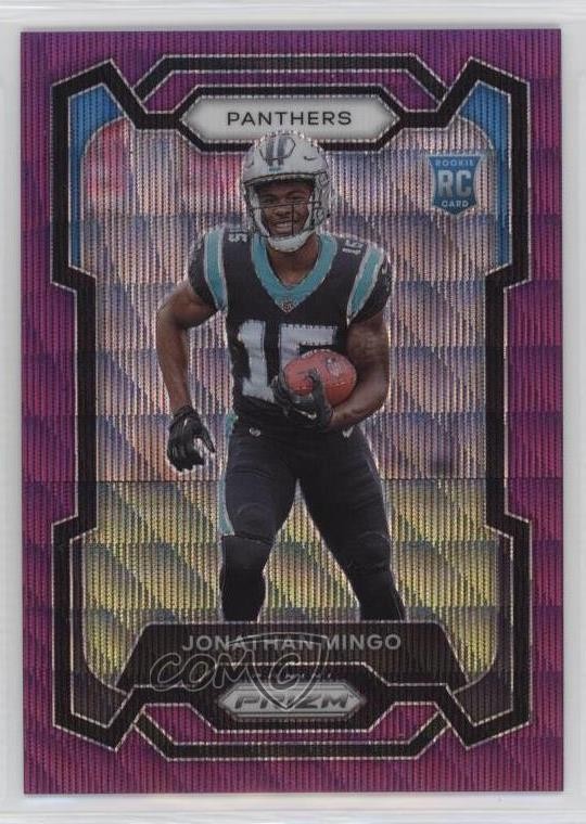 2023 Panini Prizm Rookies Purple Wave 3/99 Jonathan Mingo #312 Rookie RC 0gg9