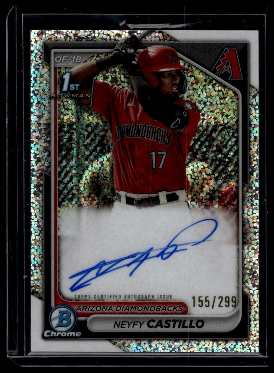 2024 Bowman Chrome #CPA-NC Neyfy Castillo Auto Speckle Refractors #/299