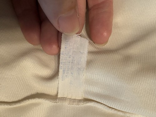 VTG 50s Womens 40 L XL Cream Nylon Lace Vanity Fair Lingerie Full Slip - Picture 11 of 11