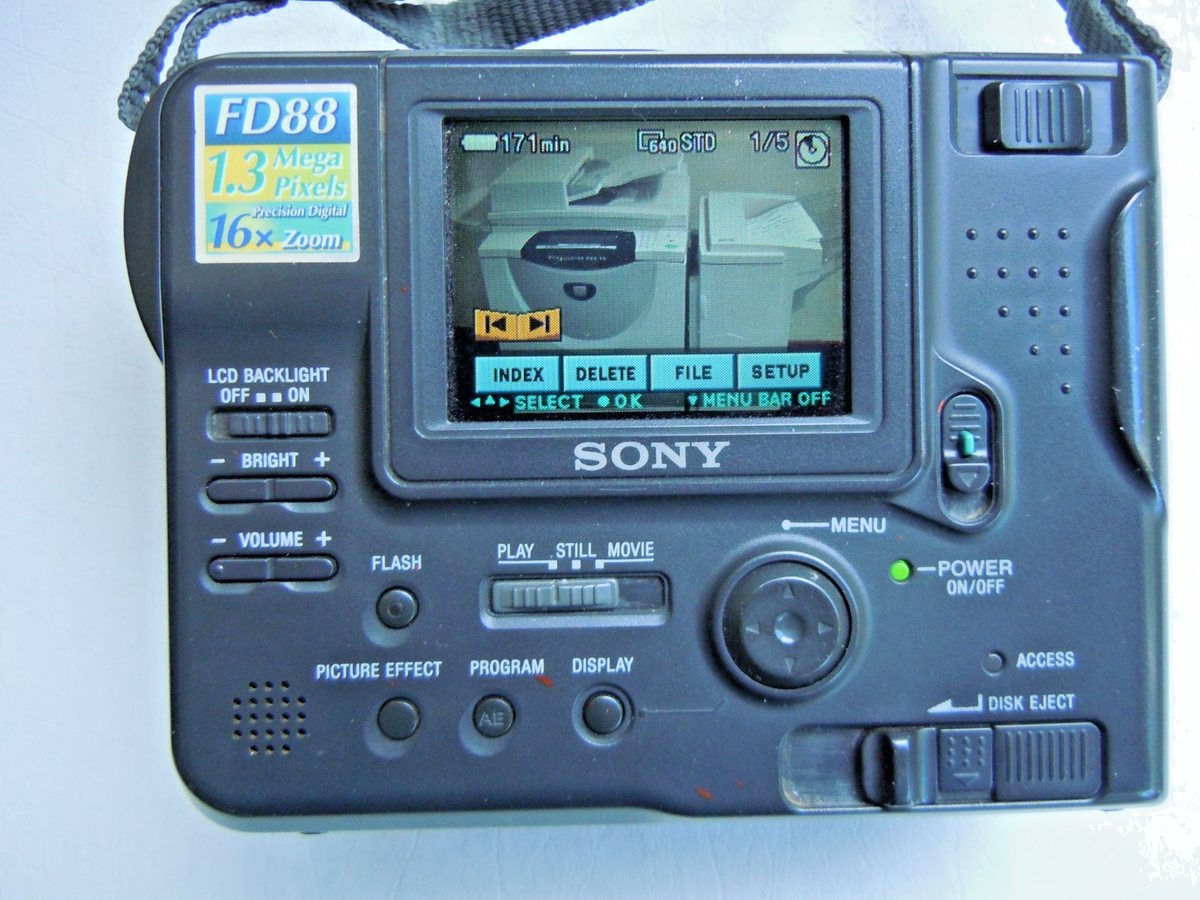 Sony Mavica MVC-FD88 1.3MP Digital Camera - Metallic gray for sale