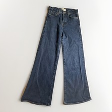 Zara TRF Denim Women s Jeans 4 Wide Leg Stretch City Boho Stylish Trendy