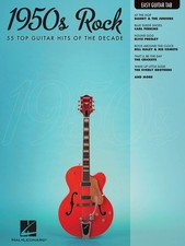 1950s Rock for Easy Guitar Tab Sheet Music Chords Vocal Lyrics 52 Pop Songs Book